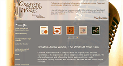Desktop Screenshot of creativeaudioworks.com